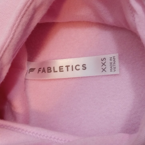 Fabletics Womens Pullover Sz XXS Oversized Pink Pockets Hoodie Comfy Athleisure - Picture 3 of 7